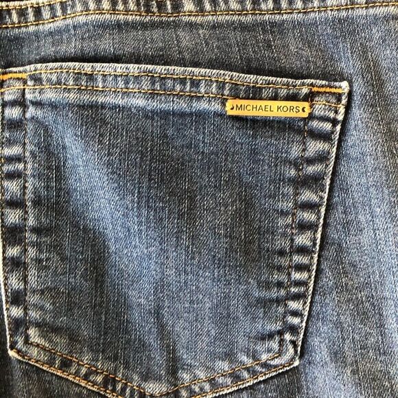 Michael Kors Womens Crop Jeans Wide Leg Comfort Relaxed  Size 8 - Picture 11 of 16